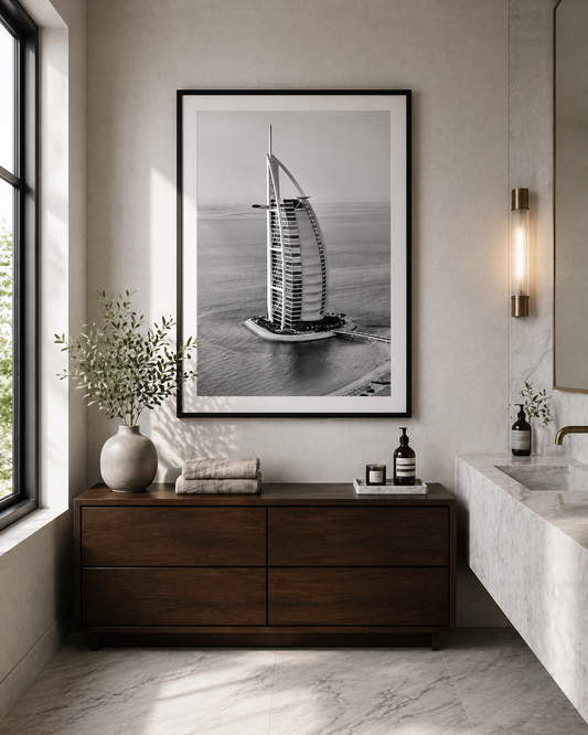 Burj Al Arab, Dubai, med träram